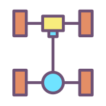 外部车轴汽车服务-icongeek26-线性-颜色-icongeek26 icon