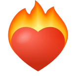 cuore in fiamme-emoji icon