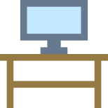 PC sulla scrivania icon