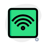 Wifi Signal for railway station and public use icon