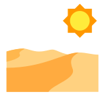 paysage désertique icon