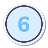 Eingekreiste 6 icon