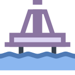 Plateforme pétrolière en mer icon