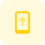 Mobile phone digital lock system modern encryption icon