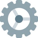 Configuration and setting panel in computer software icon