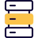 エンタープライズ向けの繊細なサーバーの外部の最新の高ストレージ データベース ソリッド タル リヴィボ icon