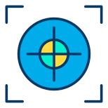 punto-de-mira-externo-caza-kiranshastry-color-lineal-kiranshastry icon