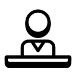 Schoolboy at a Desk icon