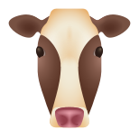 牛の顔の絵文字 icon