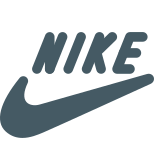 Nike an american multinational corporation - footwear, apparel, equipment, accessories, and services icon