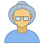 Person Old Female Skin Type 4 icon
