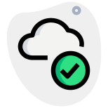 base de données-cloud-externe-téléchargée-avec-coche-sur-cloud-cloud-green-tal-revivo icon