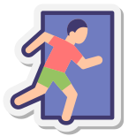 Notausgangsschild icon