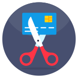 Cut Atm Card icon