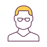Man with Eyeglasses icon