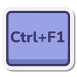 Ctrl + F1 키 icon