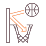 Terrain de basket icon