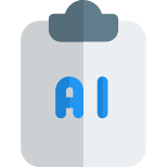 Advanced machine learning research checklist isolated on a white back icon