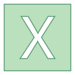 Coordinata X icon