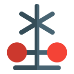Rail road sign with light signaling operation icon