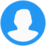 Single male user profile picture layout for online social media dashboard icon