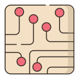 placa de circuito externo-edutainment-flaticons-lineal-color-flat-icons-2 icon