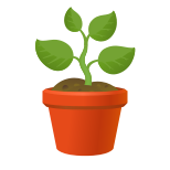 emoji de planta en maceta icon
