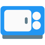 Microwave for cooking to re-heat meals at faster rate icon