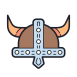 Casco de vikingo icon