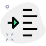 Indent left shift arrow-direction align format increase-margin paragraph icon