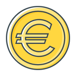 外部硬币货币和加密货币符号免费填充轮廓完美卡拉什 4 icon