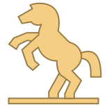 Statua equestre icon