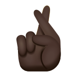 doigts croisés-peau-foncée icon