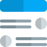 Detailed infographics of material management information icon