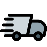 Express fast cargo delivery logistic department facility icon
