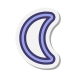 Símbolo de la luna icon