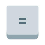 Gleichheitszeichenschlüssel icon