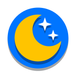 Luna brillante icon