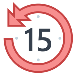 Torna 15 secondi indietro icon