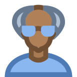 Person Old Male Skin Type 6 icon