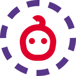 Newborn baby Logotype isolated on a white background icon