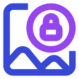 Image lock icon