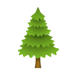 árbol de hoja perenne icon