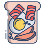 Egg And Salmon Toast icon