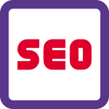 Search engine optimization for enhancing content online icon