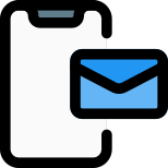 Mobile email notification icon