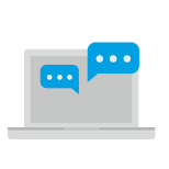 dialogue-externe-dialogues-en-ligne-icônes-plates-inmotus-design-2 icon