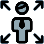 Enlarge function of user handling computer layout icon