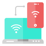 Connect Smartphone to Laptop icon