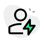 Flash used for profile pictures as a indication of energized icon